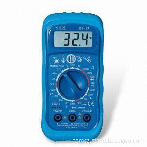 Five-in-one High-performance Multimeter with 2,000 Count Digital LCD Display